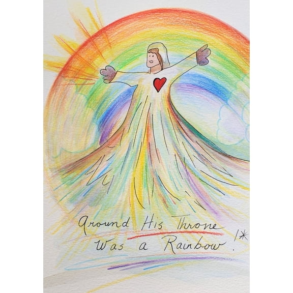 Around His Throne was a Rainbow, (Paperback)