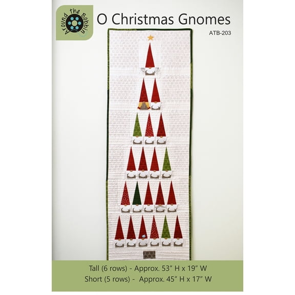 Around The Bobbin: O Christmas Gnomes Wall Hanging Pattern