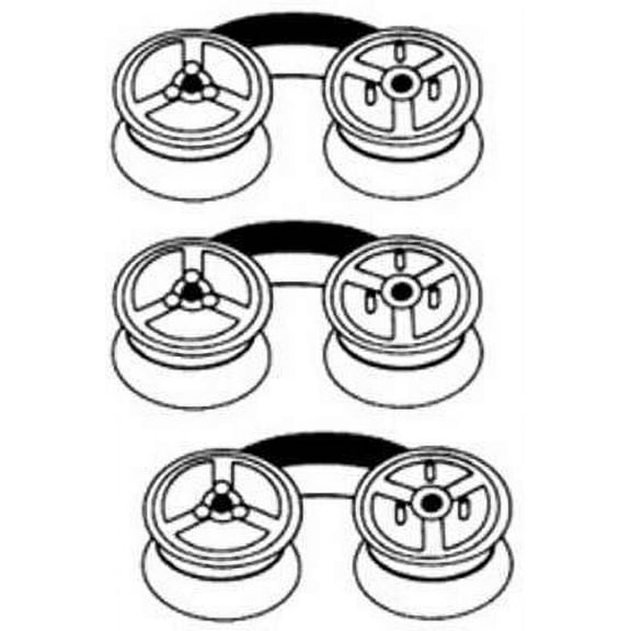 Around The Office Compatible Replacement for Canon MP11DX Black Red Ink Compatible Ribbon (3 Pack)