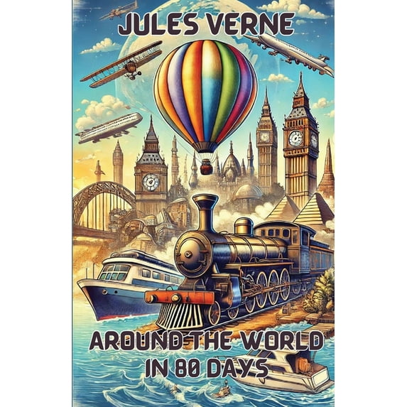 Around The World In 80 Days(Illustrated), (Paperback)