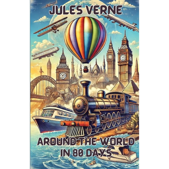Around The World In 80 Days(Illustrated), (Paperback)