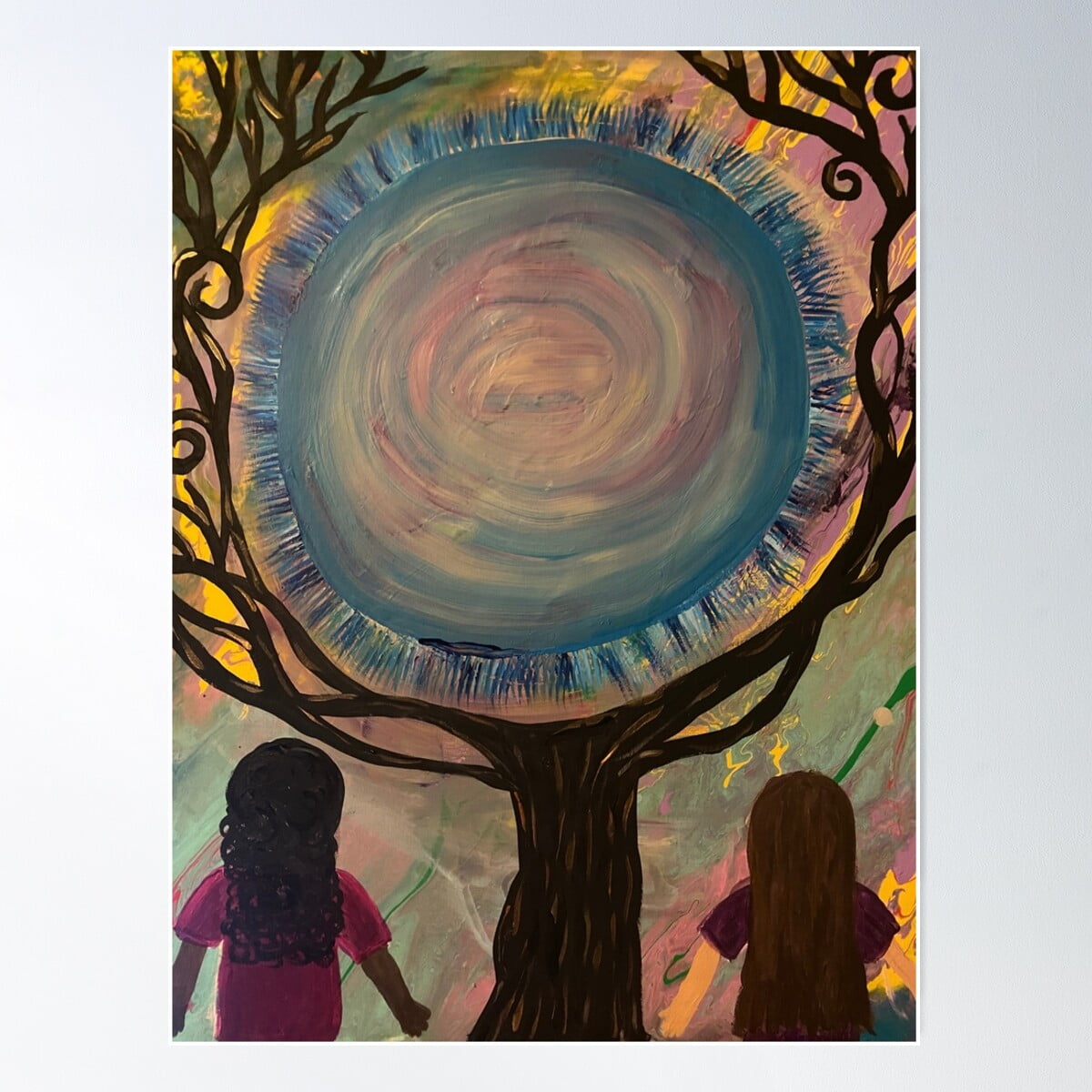 Around The World Poster Wall Art, Modern Wall Decor For Living Room