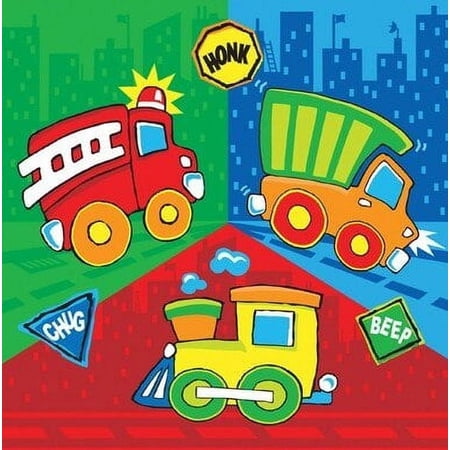 Around Town Party Beverage Napkins (16 ct)
