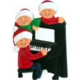 thumbnail image 1 of Around a Piano 3 People Personalized Christmas Ornament DO-IT-YOURSELF, 1 of 1