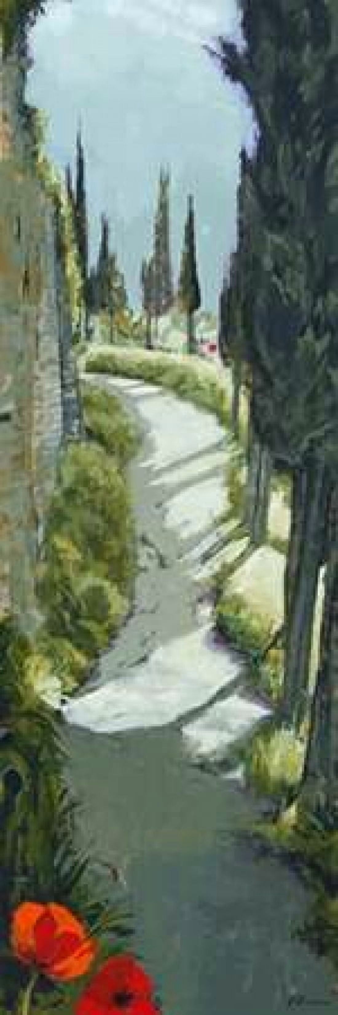 Around the Bend Canvas Art - Jane Henry Parsons (12 x 36)