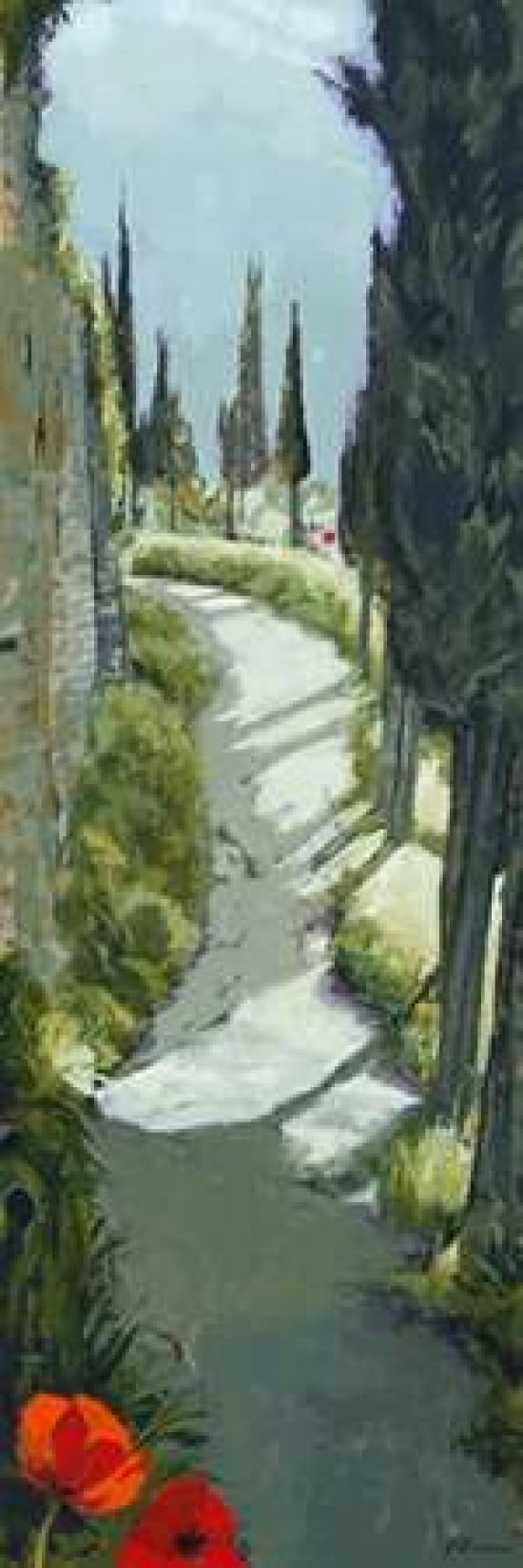 Around the Bend Canvas Art - Jane Henry Parsons (8 x 24)