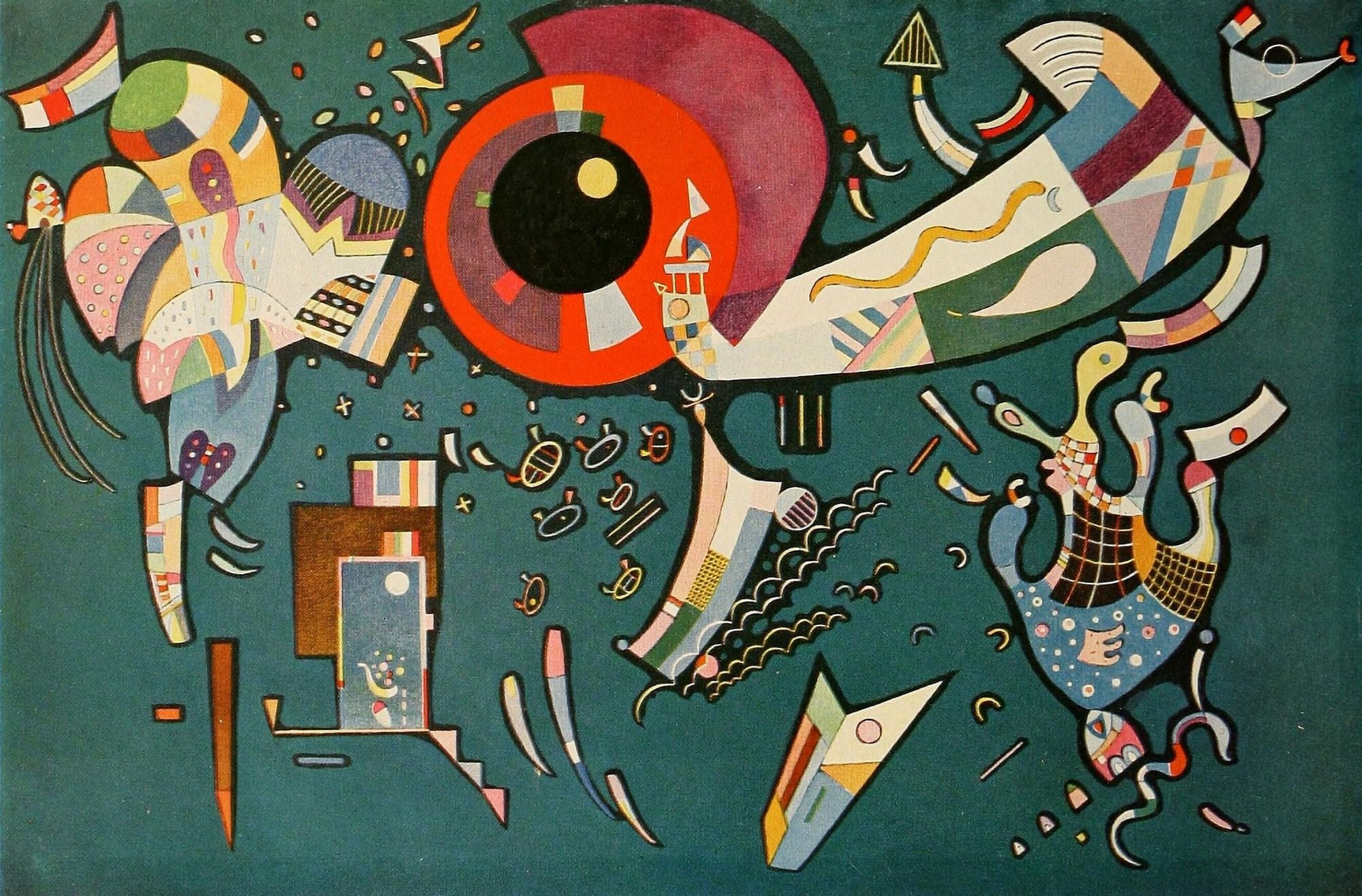 Around the Circle no677 1940 Canvas Art - Wassily Kandinsky (18 x 24)