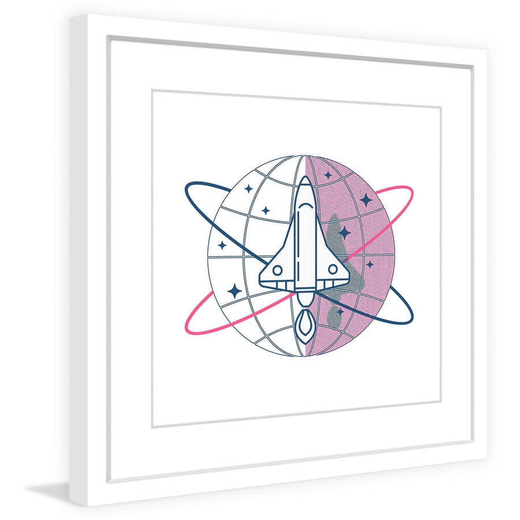 "Around the Globe" Framed Painting Print