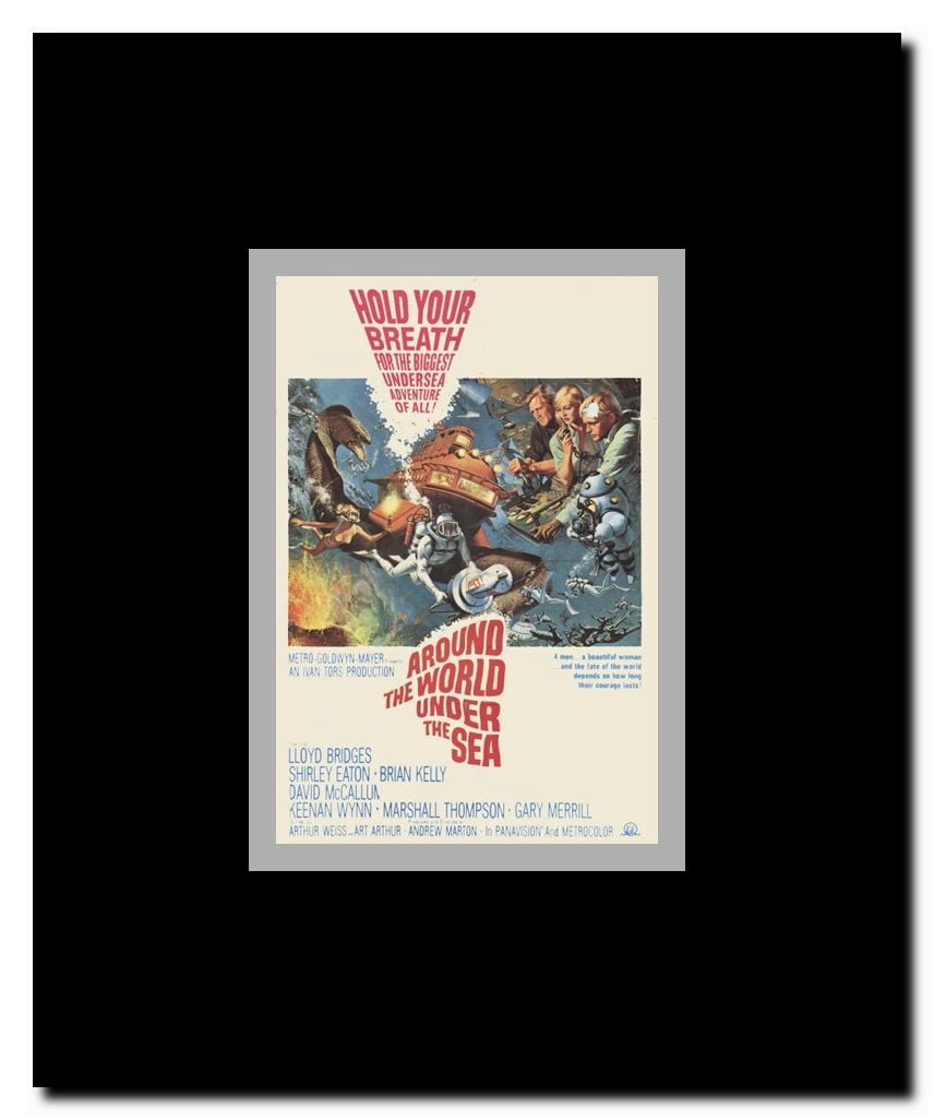 Around the World Under the Sea Framed Movie Poster