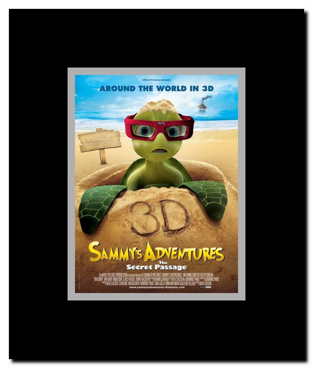 Around the World in 50 Years 3D Framed Movie Poster