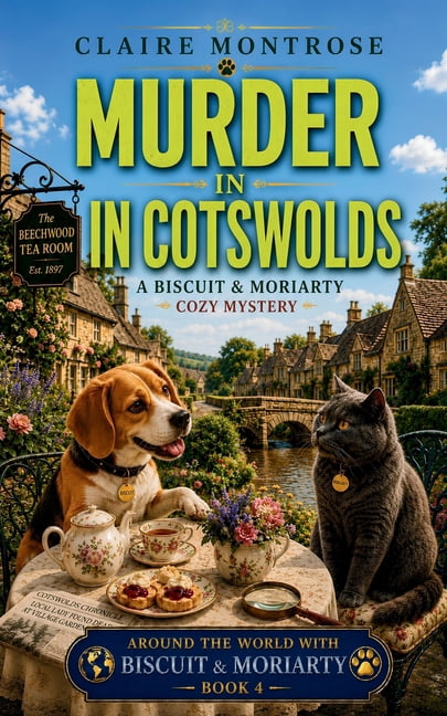 Around the World with Biscuit & Moriarty Murder in the Cotswolds: A Biscuit & Moriarty Cozy Mystery, Book 4, (Paperback)