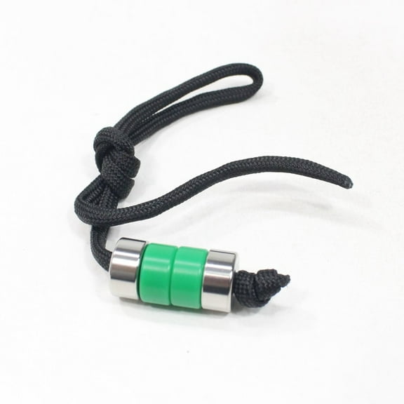 AroundSquare Hydra Mini Begleri (Titanium/Delrin Green)