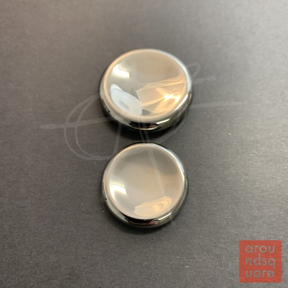 AroundSquare REGULAR Deadeye Contact Coins- Currency Manipulation, Worry Stone -Large (Titanium Mirror)