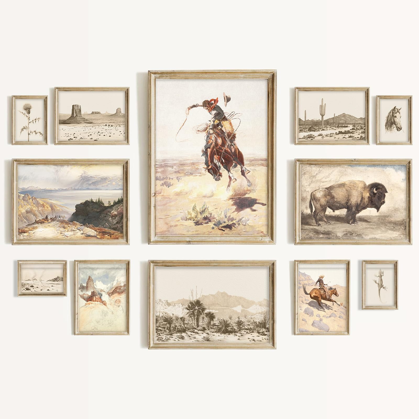 Aroutde Vintage Western Wall Decor, Farmhouse Wall Art Decor for Home