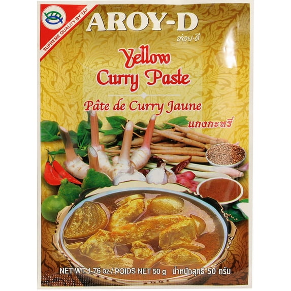 Aroy-D Inst Yellow Curry Paste Pkg