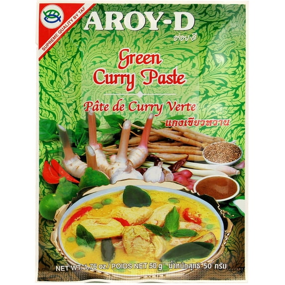 Aroy-D Instant Green Curry Paste Pkg 1.76 oz