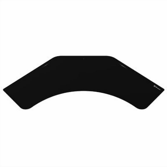 Arozzi Arena Angelo UltrawideFull Surface Water Resistant Desk Mat 3 Custom Monitor Mount Cut Outs and Under the Desk Cable Management - Pure Black
