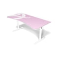 thumbnail image 1 of Arozzi Arena Gaming Desk - White Pink, 1 of 5