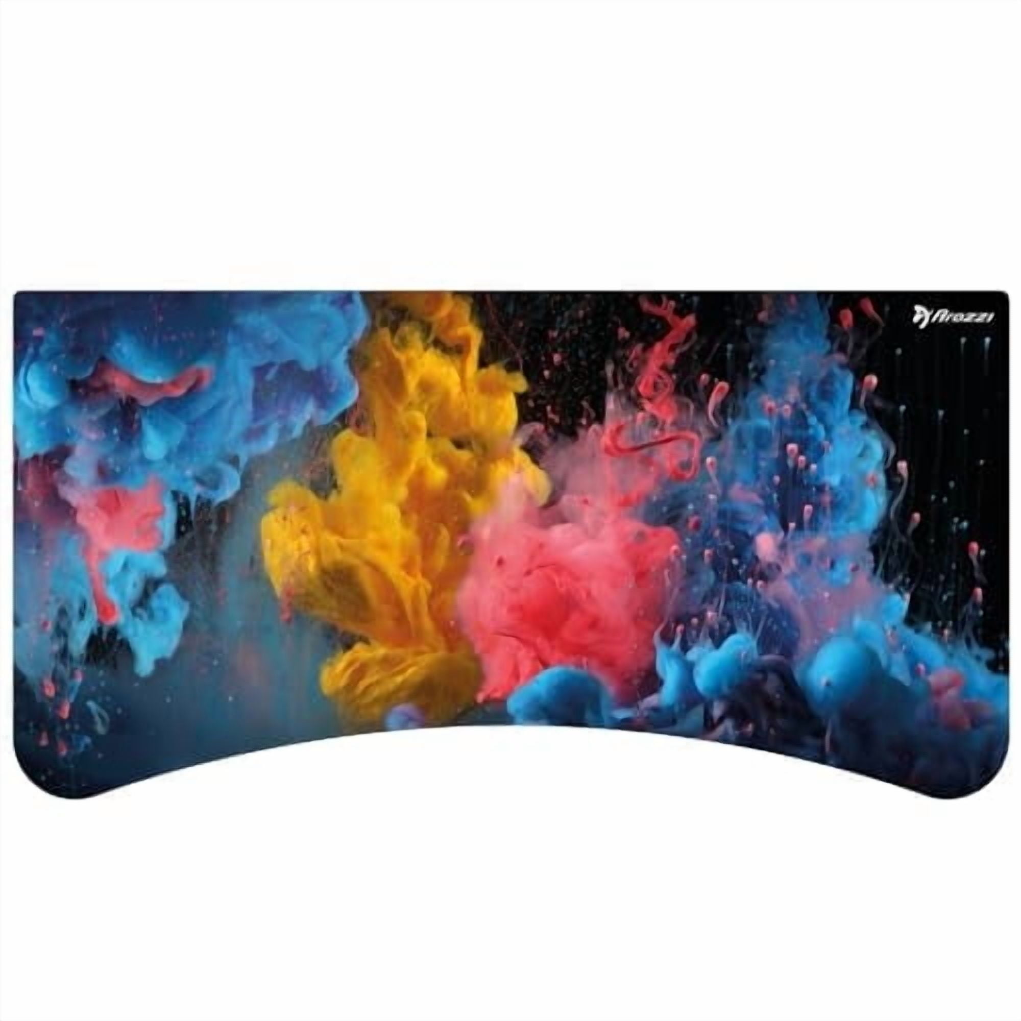 Arozzi Arena Gaming Desk Mat, Full Surface Custom Desk Pad, Interchangeable, Water Resistant & Washable Computer Desk Mouse Pad with Stitched Edges (D017)