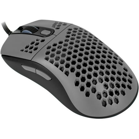 Arozzi - Favo AZ-FAVO-BKGY Lightweight Wired Optical Gaming Mouse - Gray