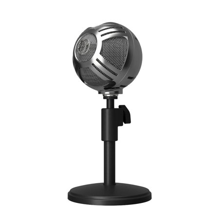 Arozzi - Sfera Gaming/Streaming/Office USB Microphone - Cardioid Polar Pattern, Boom Arm Compatible - Chrome