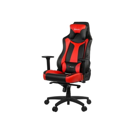 Arozzi - Vernazza Premium PU Leather Ergonomic Gaming Chair - Black - Red Accents