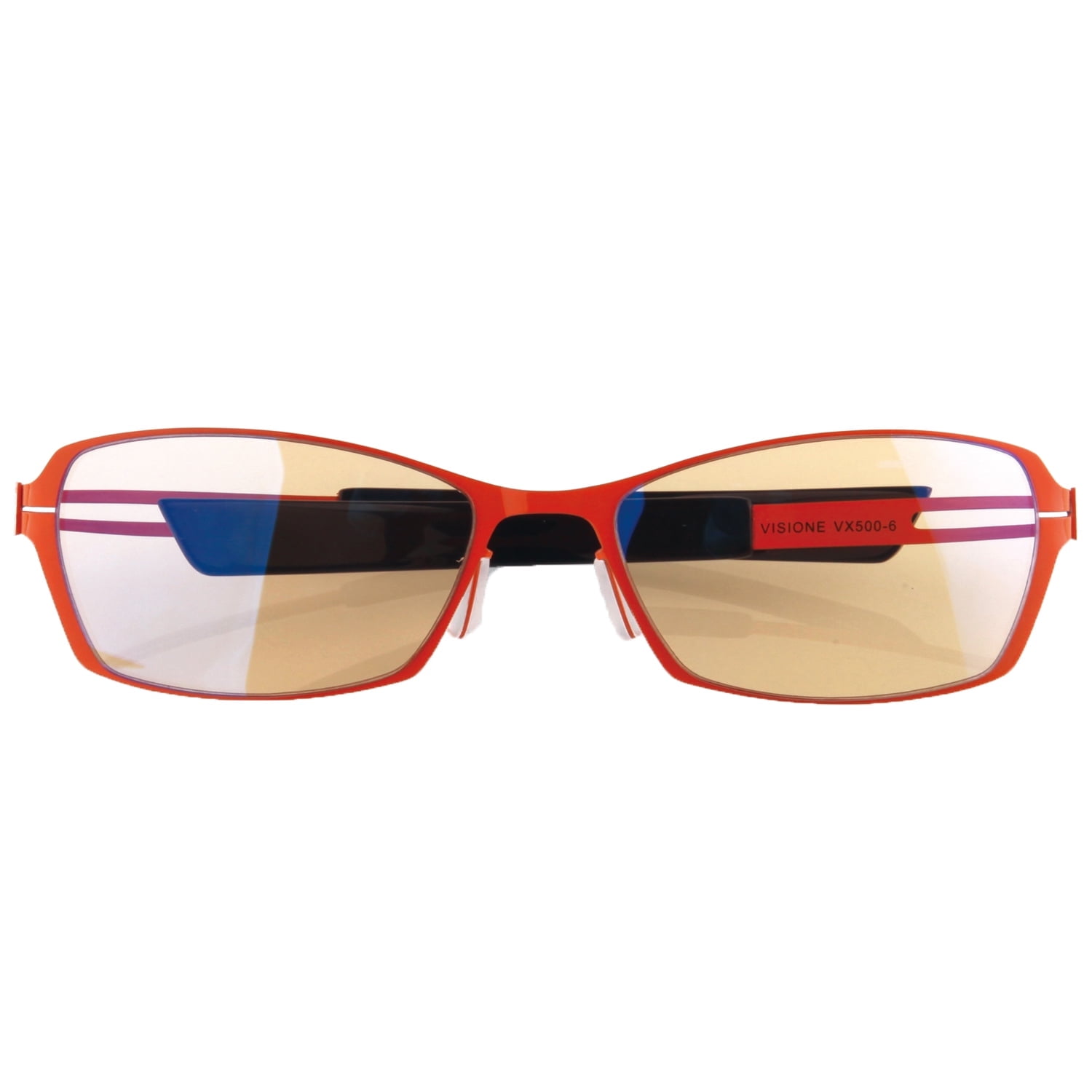 Arozzi - Visione VX500 Blue Light Blocking Computer and Gaming Glasses - Anti-Glare, UV Protection - Orange