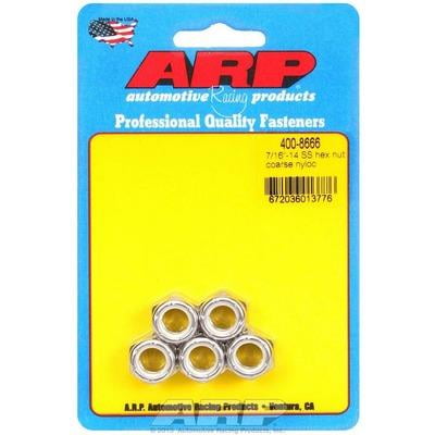 ARP S/S 6pt Fine Nyloc Nuts - 3/8-24 (5) ARP S/S 6pt Fine Nyloc Nuts - 3/8-24 (5)