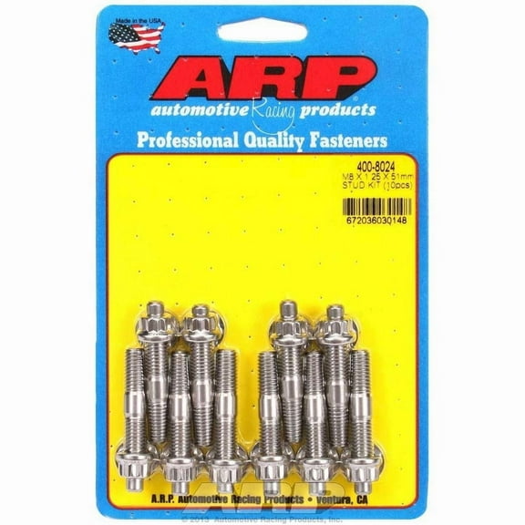 Arp S/S Stud Kit - (10) M8 x 1.25in x 51mm