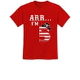thumbnail image 1 of Arr I'm 5 Pirate Birthday Party Five Years Old Gift Youth Kids T-Shirt X-Small Red, 1 of 5