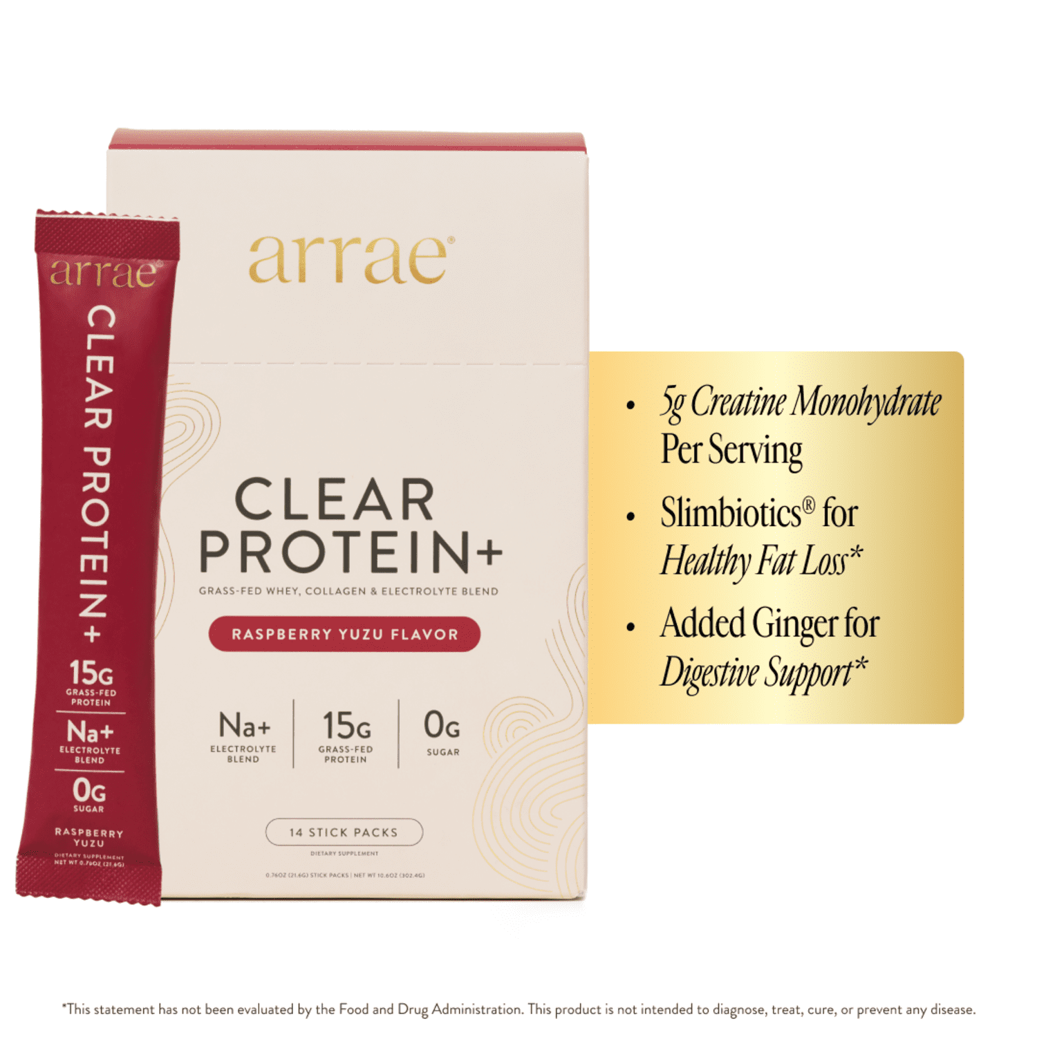 Arrae Clear Protein+ 15g Raspberry Yuzu (14ct)