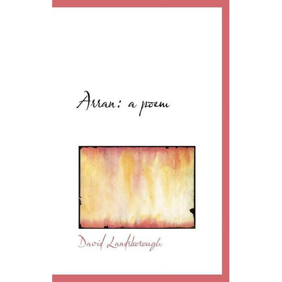 Arran: A Poem Hardcover