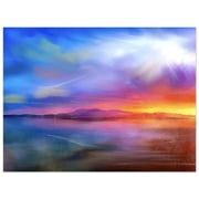 Arran Sunset | Signed Fine Art Prints By Scottish Artist Hunter | Unframed or Varied Frames Available