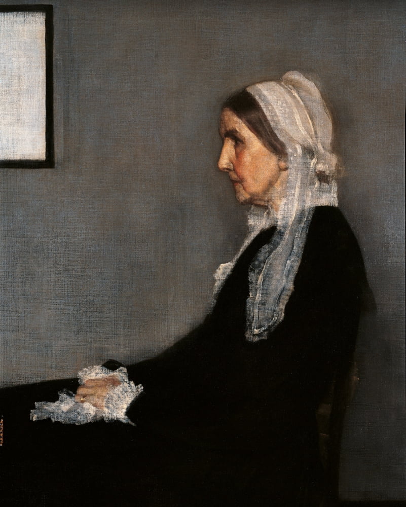 Arrangement In Gray And Black No 1 (Portrait Of The Painters Mother) Canvas Art - (24 x 36)