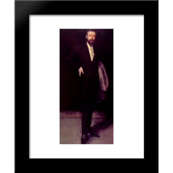 Arrangement in Black Portrait of F.R. Leyland 20x24 Framed Art Print by James McNeill Whistler