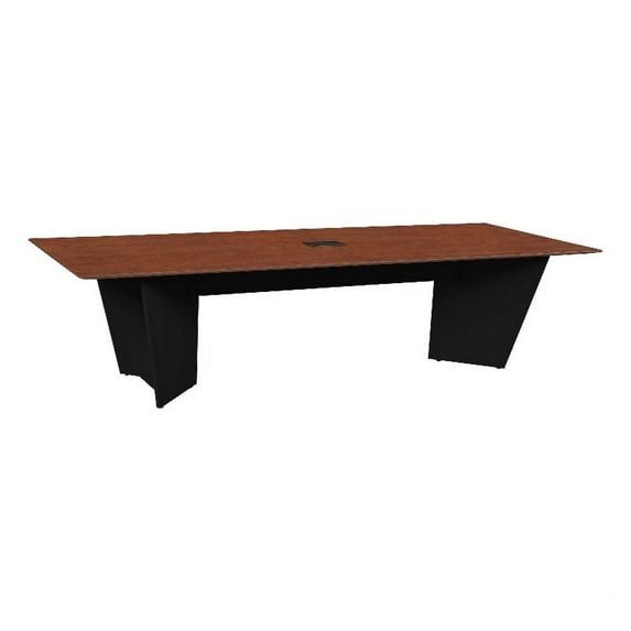 Array 120" Conference Table with Power Data Grommet- Cherry/ Black