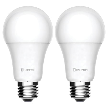 Array By Hampton HL1006 A19 800-Lumen Smart Wi-Fi Adjustable-White LED Bulb (2 Pack)