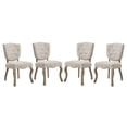 thumbnail image 1 of Modway Array Dining Side Chair Set of 4 in Beige, 1 of 5