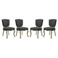 thumbnail image 1 of Modway Array Dining Side Chair in Gray (Set of 4), 1 of 5