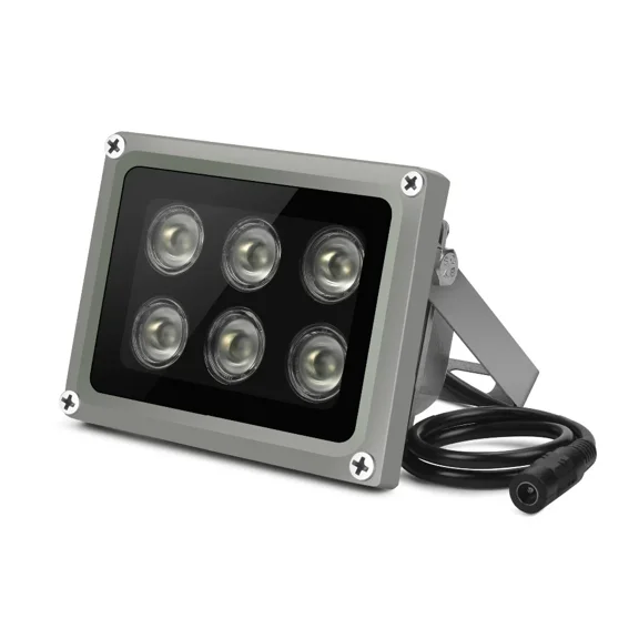 Array IR illuminator infrared lamp 6pcs Array Led IR Outdoor IP65 Waterproof Night Vision for CCTV Camera 90-60-45degree