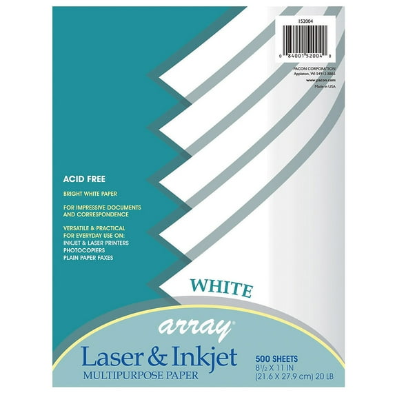 Pacon Multi-Purpose Paper, White, 8-1/2" x 11", 500 Sheets