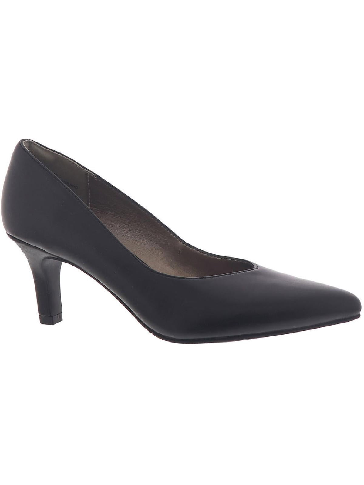 Nine West Women's Happy Faux Leather Pointed Toe Heels - Stiletto Ankle Strap Pumps, 3.5" Heel