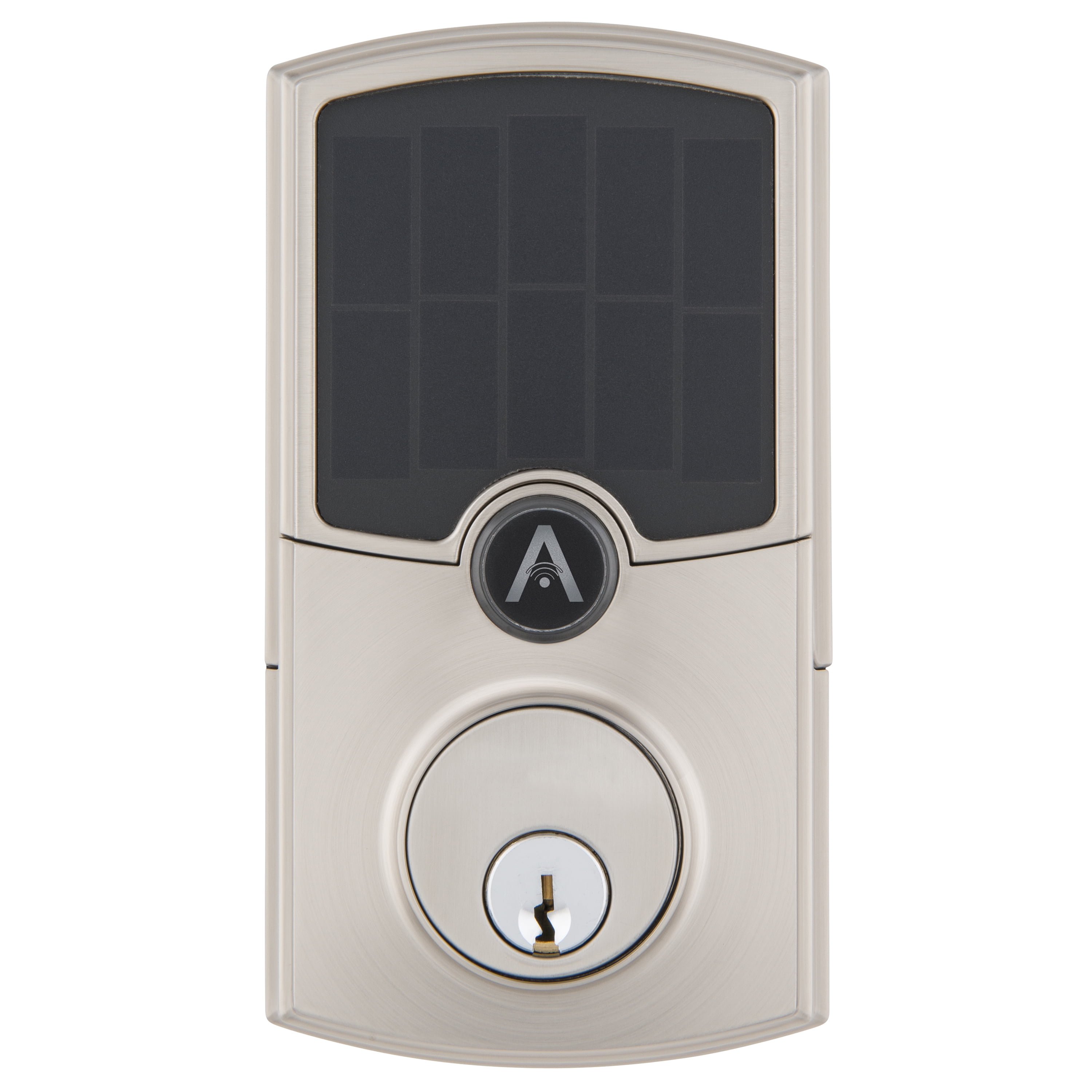 Array by Hampton Wi-Fi Smart Electronic Deadbolt Barrington in Satin ...