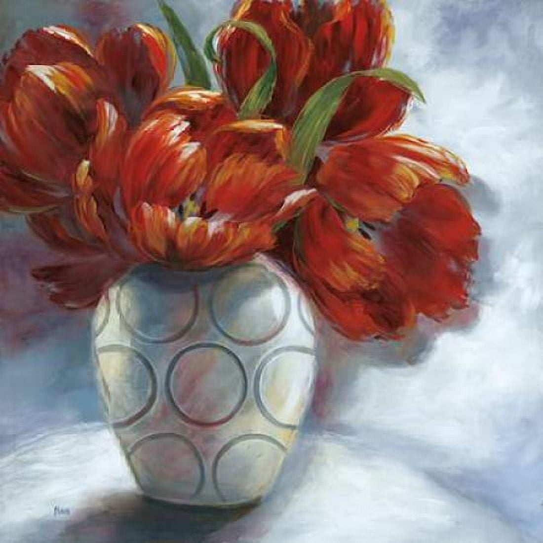 Arreglo en Rojo II Canvas Art - Nan (24 x 24)