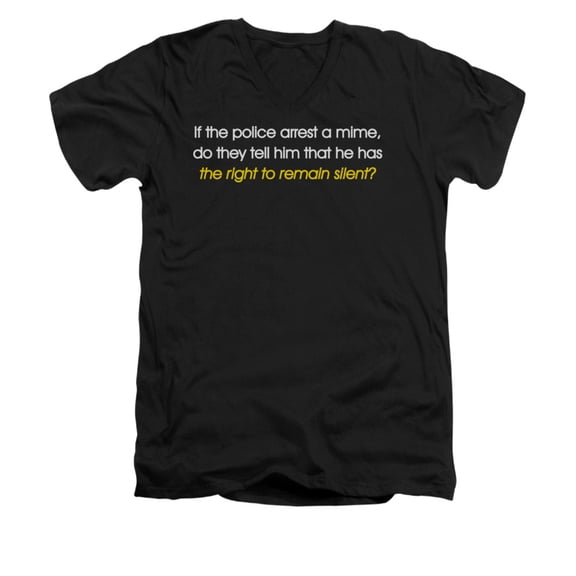 - Arrest A Mime - Slim Fit V Neck Shirt - Medium