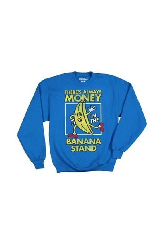 Arrested Development Bluth's Frozen Bananas Men's Blue Crewneck Sweatshirt, XX-Large