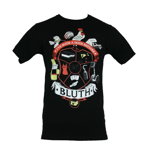 Arrested Development Mens T-Shirt - Bluth Family "Huge Mistake" Crest