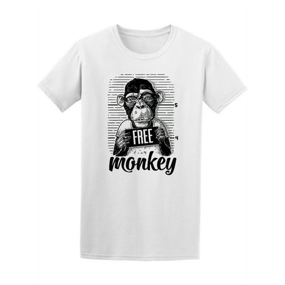 Arrested Monkey T-Shirt Men -Image by Shutterstock, Male Medium