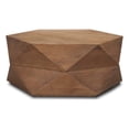 thumbnail image 1 of Arreto Hexagonal Hinged Solid Wood Top and Base Coffee Table, 1 of 6