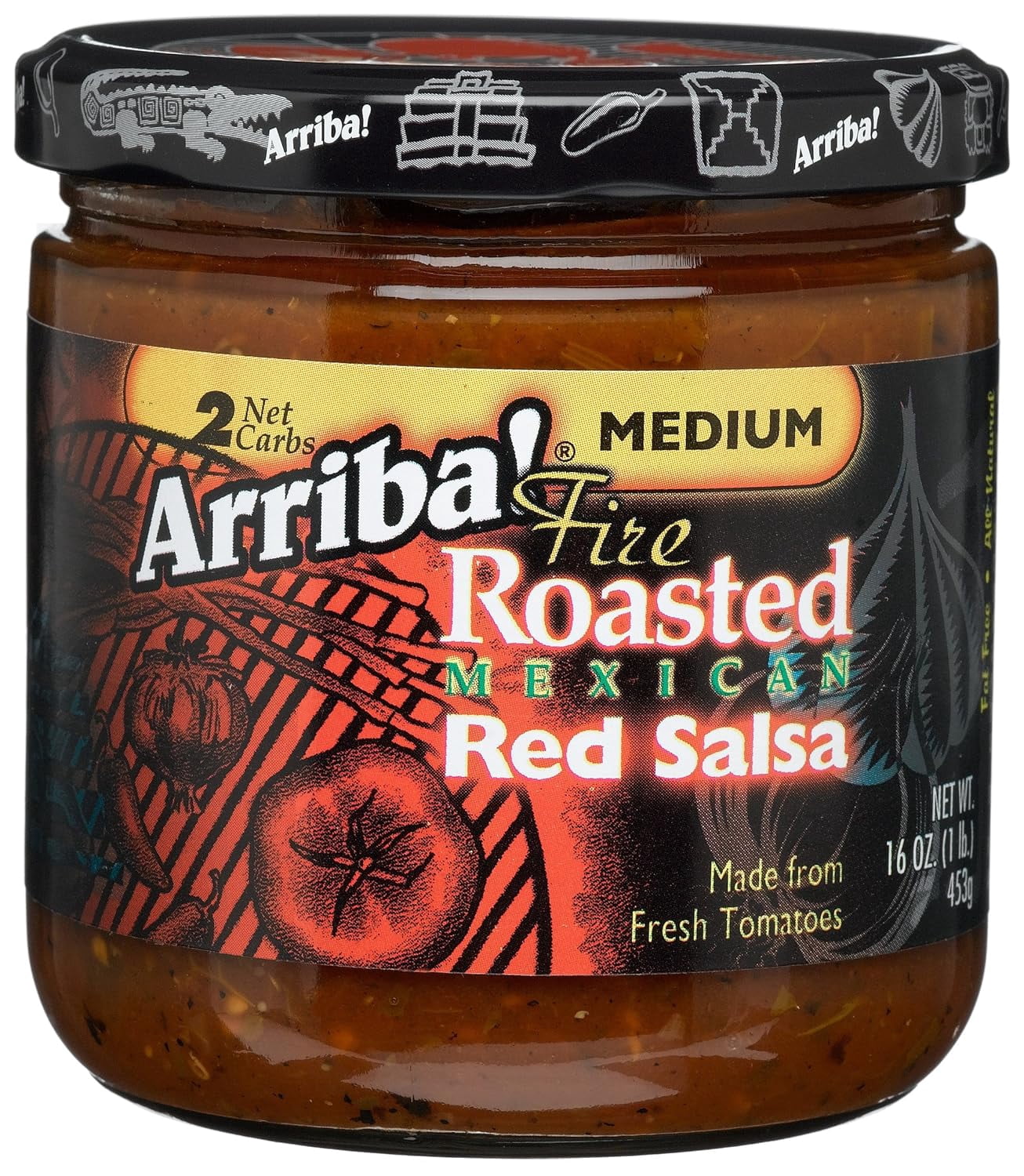 Arriba! Fire Roasted Mexican Red SalsaHot (6x16Oz) main image 1